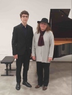 Il pianista Giacomo Corbetta e Maria Grazia Dapuzzo